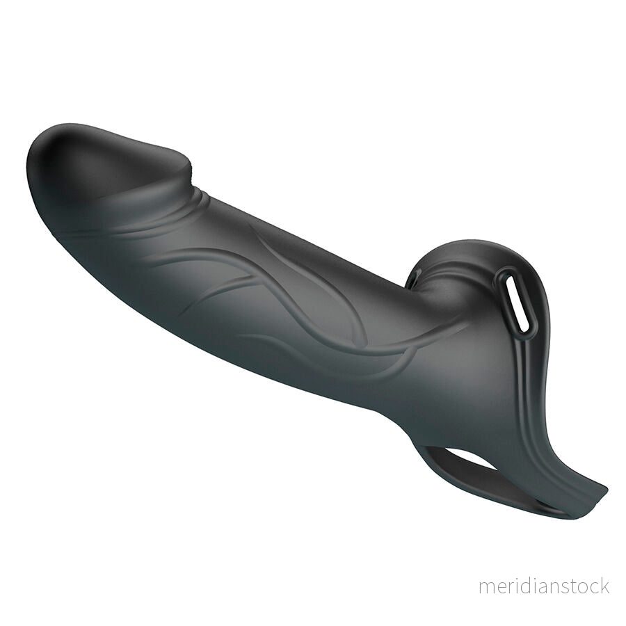 PRETTY LOVE - LANDON BLACK VIBRATING STRAP-ON - Bild 3
