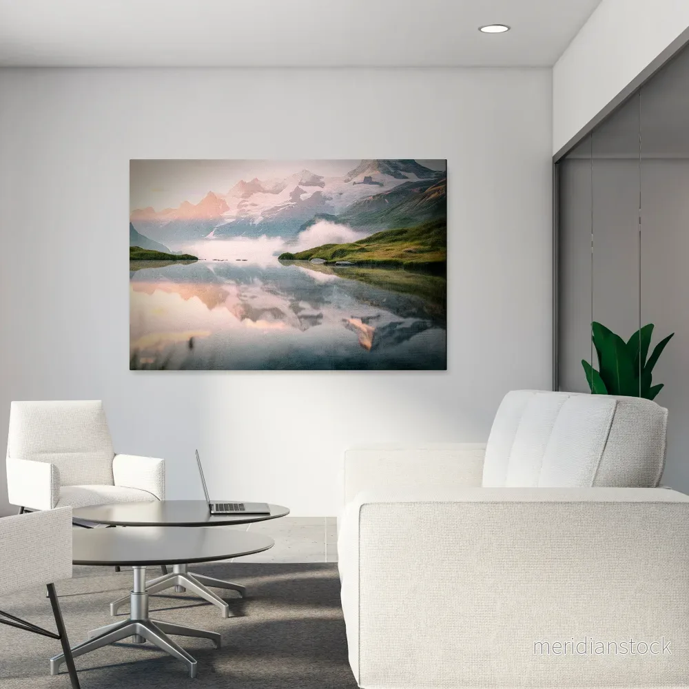 FOGGY HORIZON Horizontal Canvas Print - Bild 2
