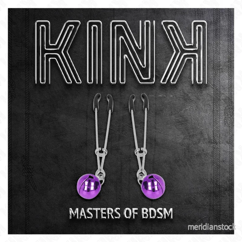 KINK - THIN BELL NIPPLE CLAMPS PURPLE 7 CM - Bild 2