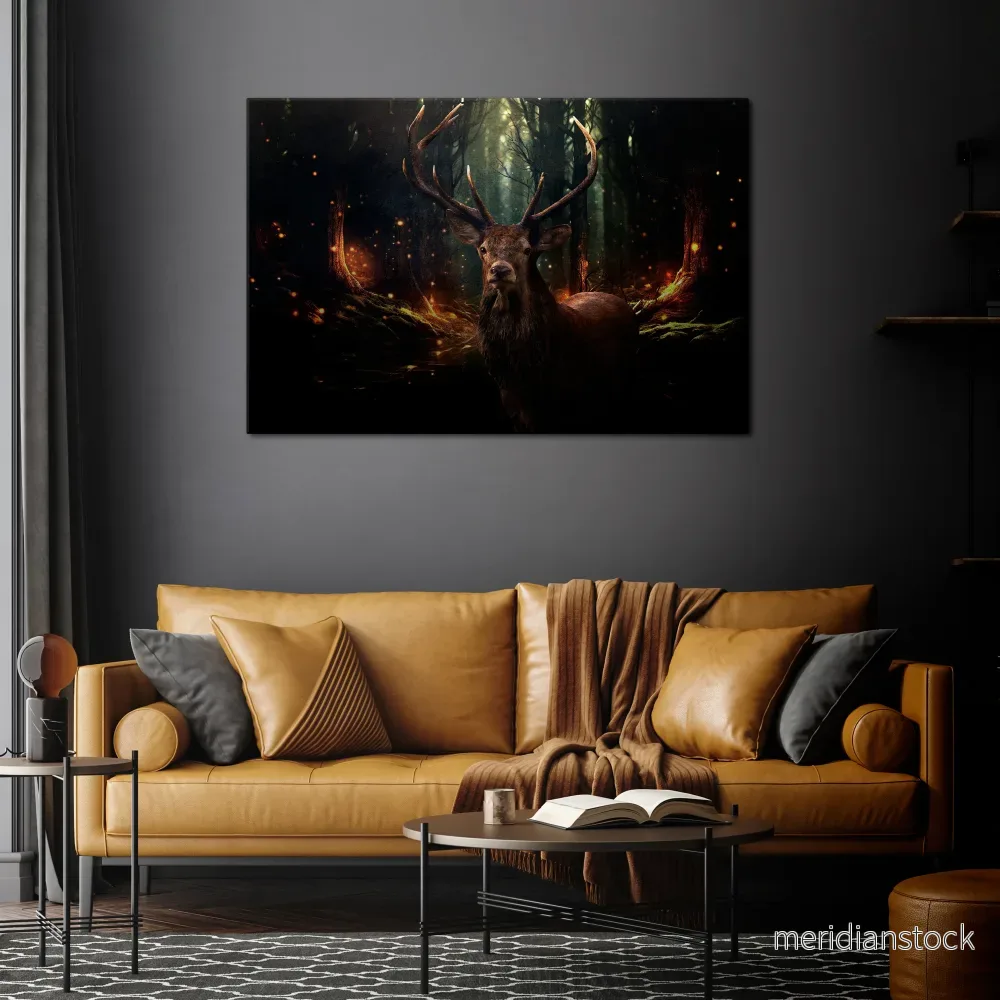 ENCHANTED FOREST GUARDIAN Horizontal Canvas Print