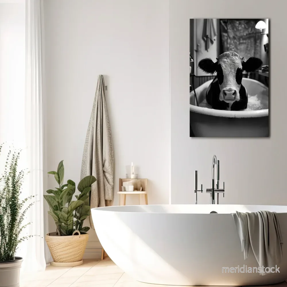 MONOCHROME MOOOD Vertical Canvas Print - Bild 2