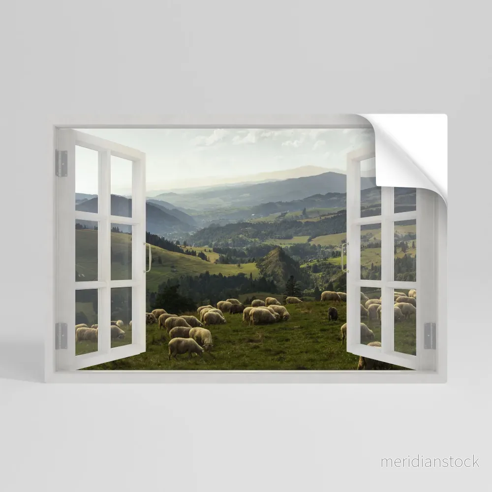WILD PASTURES VIEW Självhäftande Horisontell Poster - Bild 3