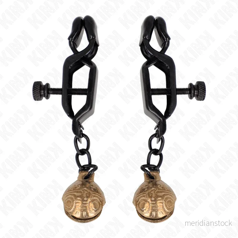 KINK - BELL JAW STYLE NIPPLE CLAMPS BLACK 7 CM - Bild 3