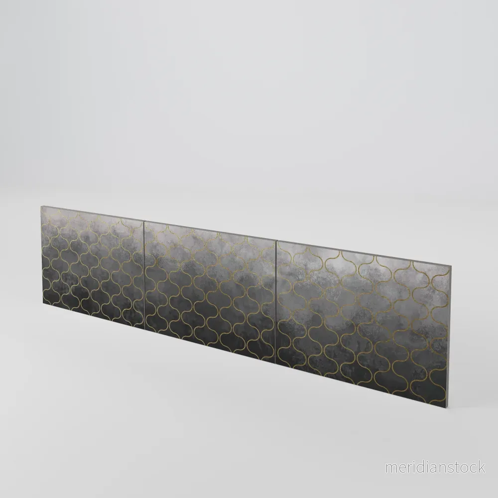 TESSELATED GRAYISH Luckset med 3 dörrar till TV-bänk - Bild 3