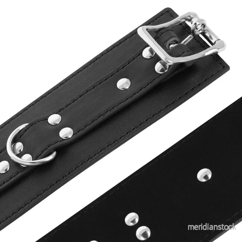 DARKNESS - BLACK LEATHER HANDCUFFS - Bild 2