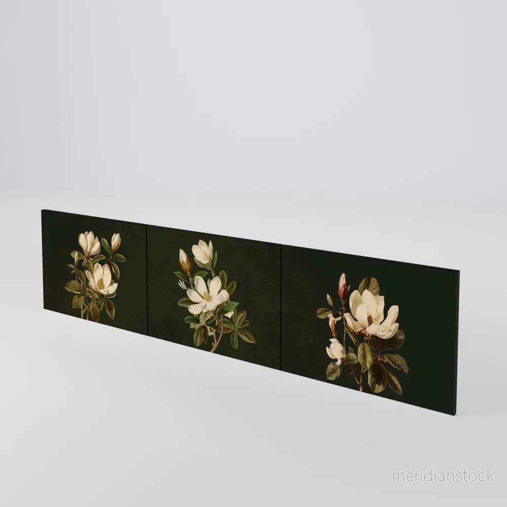 FLORAL NOIR Luckset med 3 dörrar till TV-bänk - Bild 2