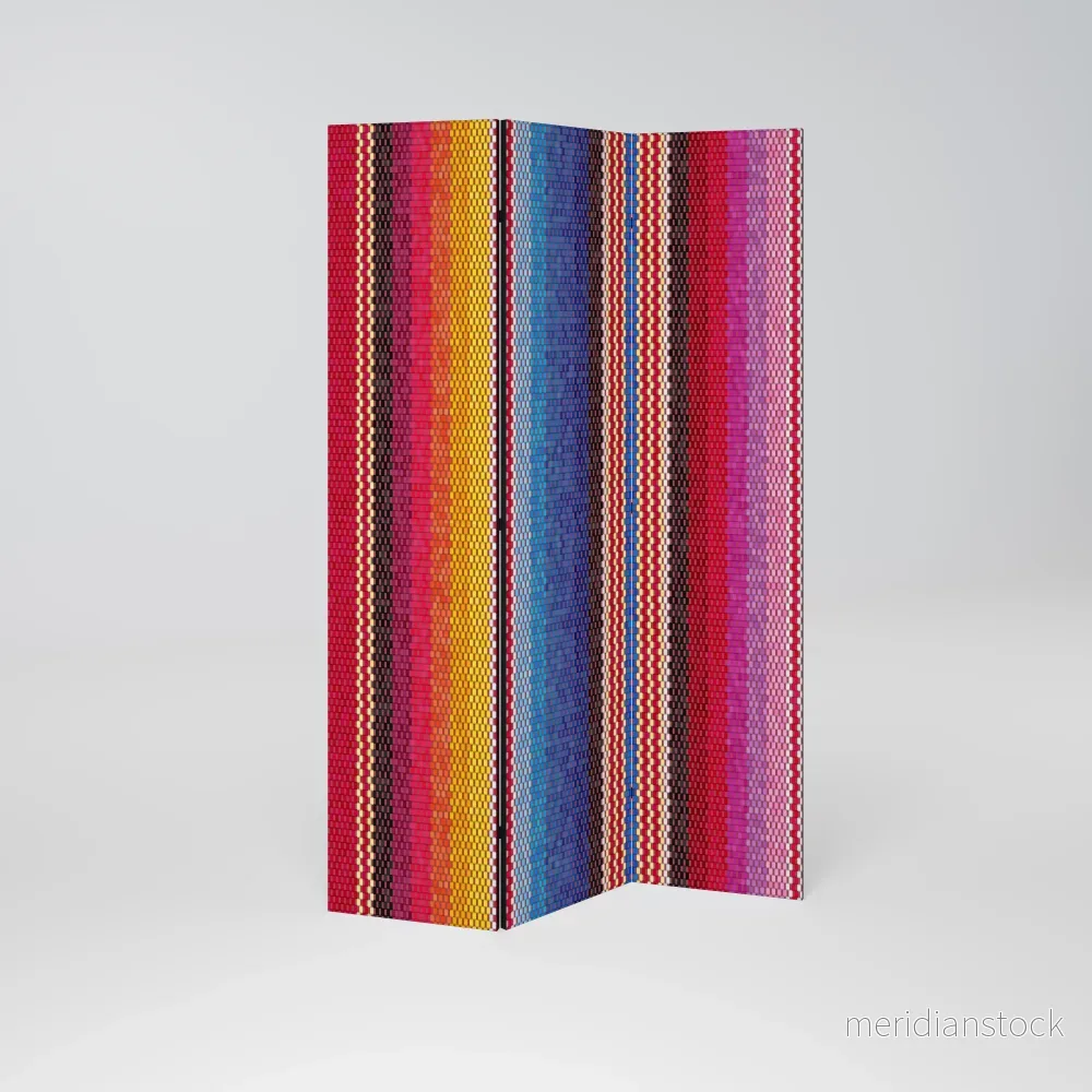 ETHNIC MEXICAN Dekorativ rumsavdelare – 3 paneler