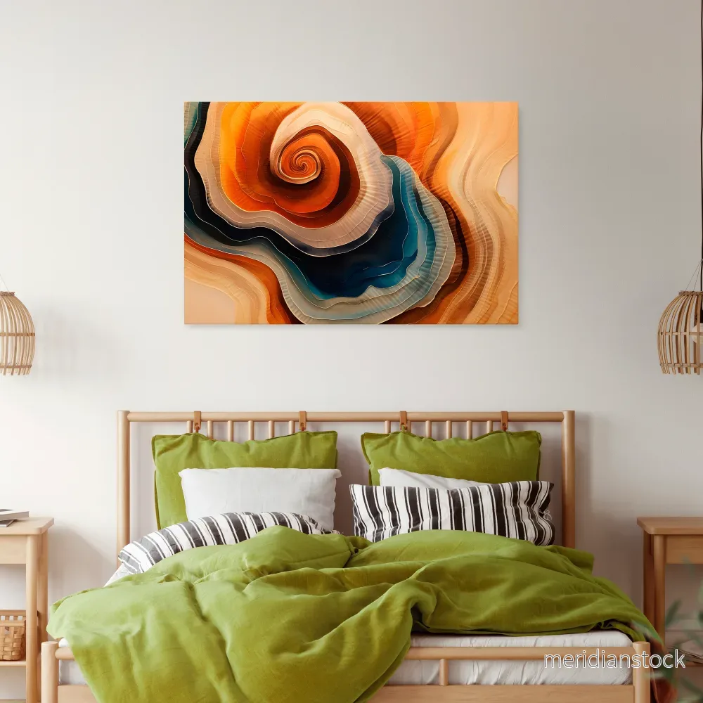 SPIRALING DREAMSCAPE Horizontal Canvas Print
