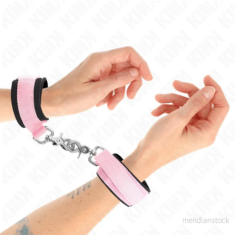 KINK - ADJUSTABLE NEOPRENE WRIST RESTRAINTS PINK ADJUSTABLE 22-34 CM - Bild 3