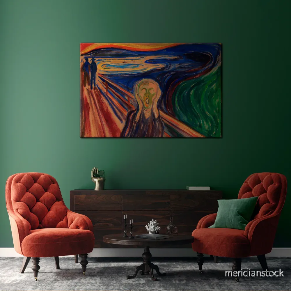 THE SCREAM Horizontal Canvas Print