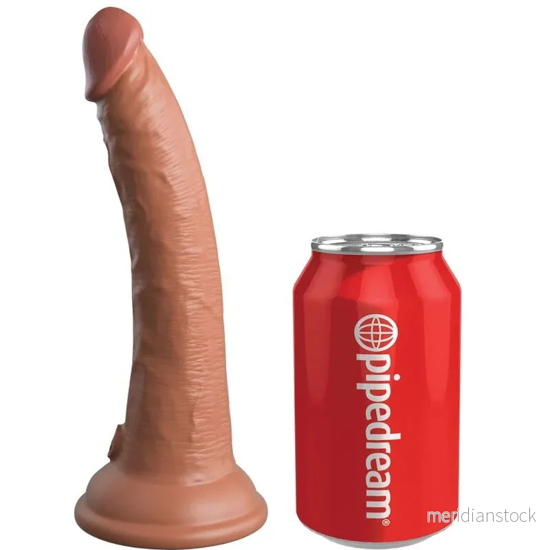 KING COCK - ELITE REALISTIC SILICONE DILDO 17.8 CM CARAMEL - Bild 2