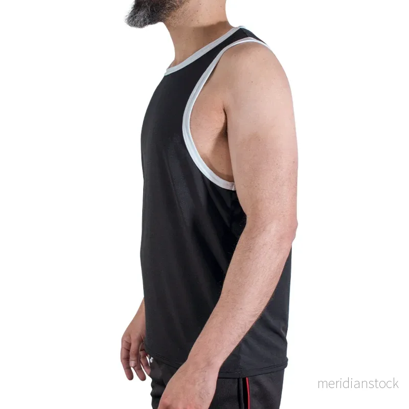MACHO - CMV004 BLACK GYM T-SHIRT S/M - Bild 3