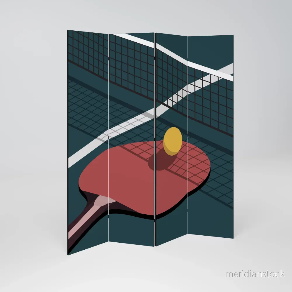 PING- PONG GAME Rumsavdelare 4 paneler - Bild 2