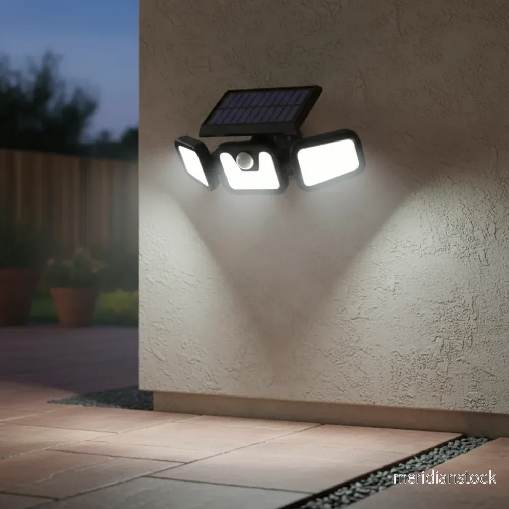 Solenergidriven vägglampa - GlowSentinel