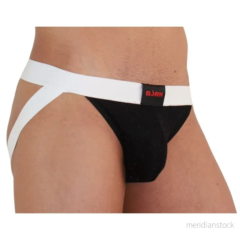 BURN - 004 JOCK SHINY BLACK / WHITE S - Bild 3