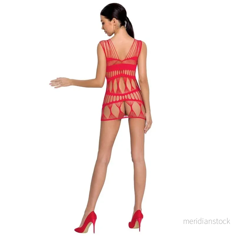 PASSION - WOMAN BS089 RED BODYSTOCKING ONE SIZE - Bild 3