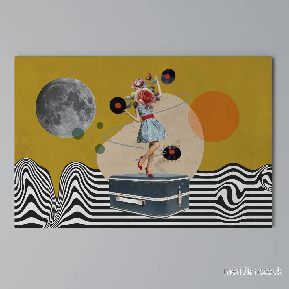 VINYL RETROSPECTION Horizontal Canvas Print - Bild 3