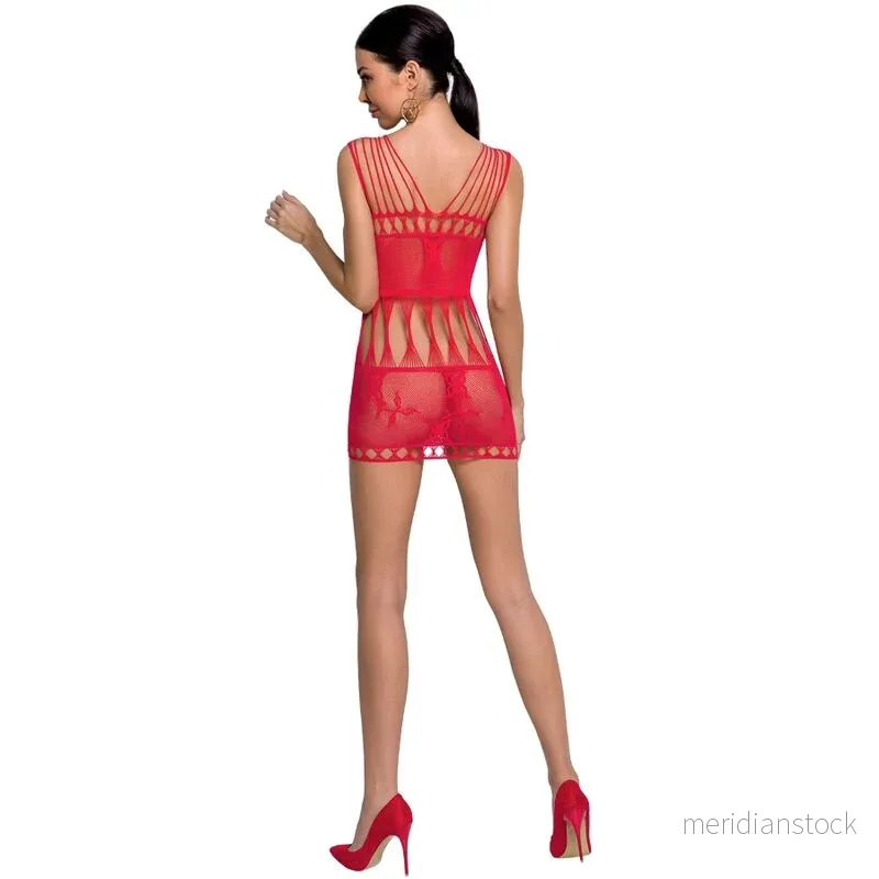 PASSION - WOMAN BS090 RED BODYSTOCKING ONE SIZE