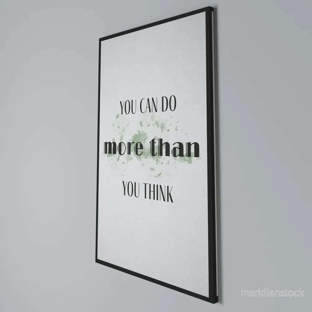 BELIEVE AND ACHIEVE Vertical Canvas Print - Bild 3