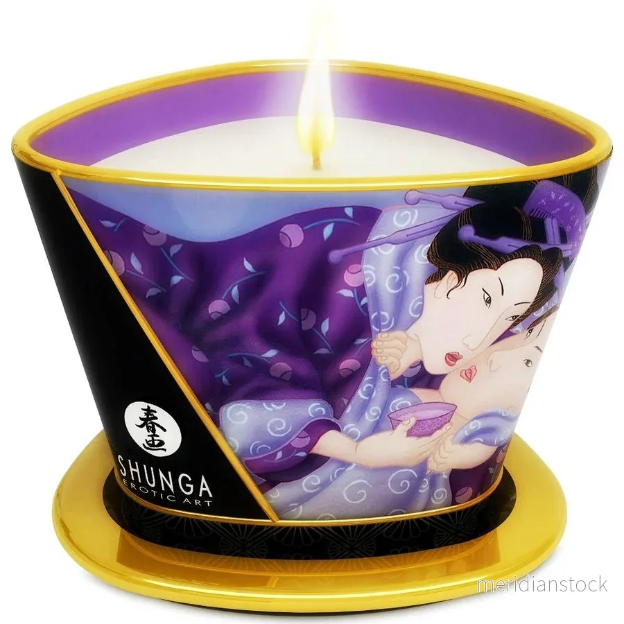SHUNGA - MINI CARESS BY CANDELIGHT EXOTIC FRUITS MASSAGE CANDLE 170 ML - Bild 2