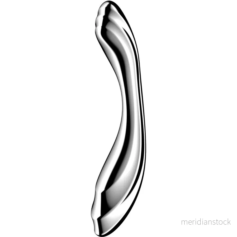 SATISFYER - PURE GRAVITY 2 STAINLESS STEEL DOUBLE-ENDED DILDO