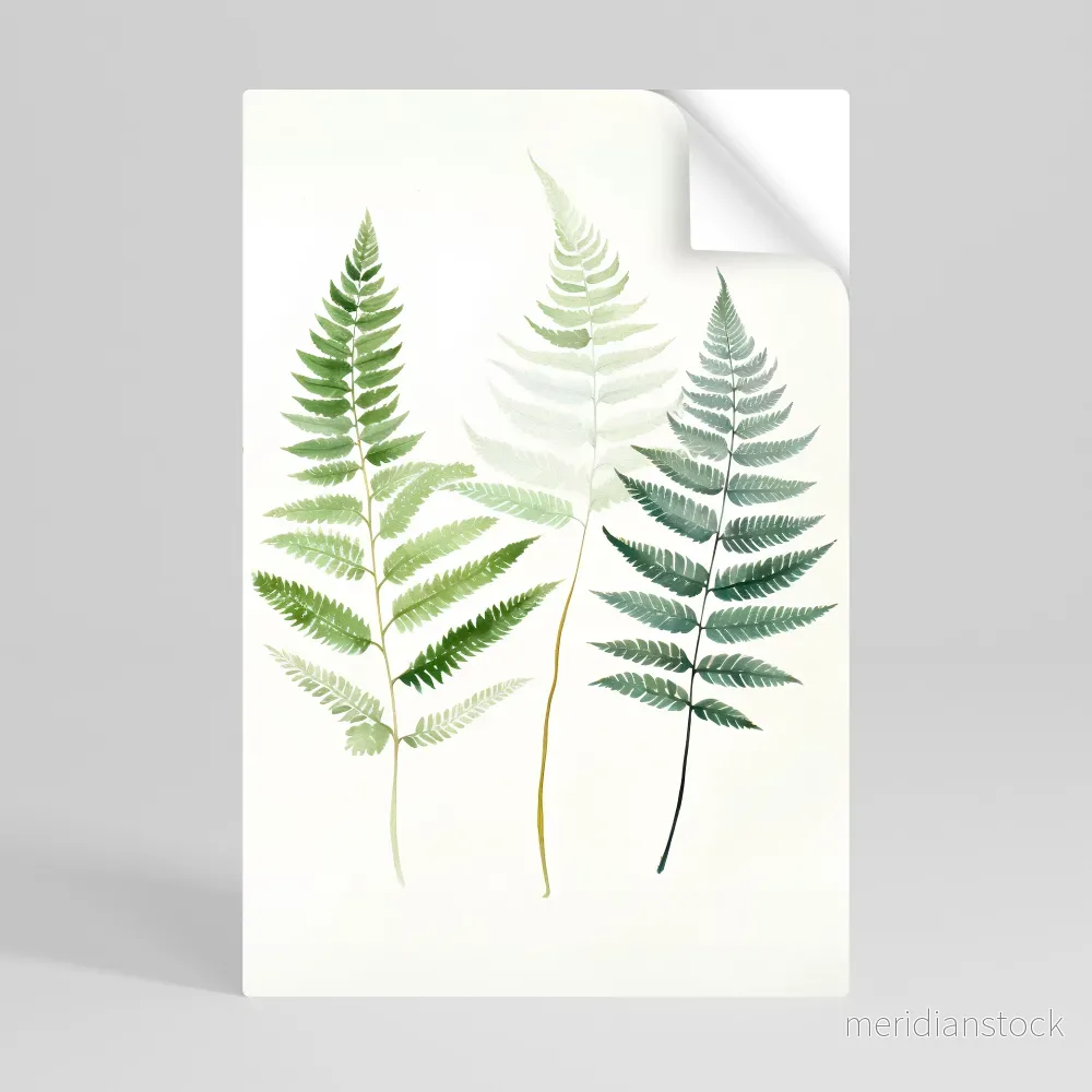 FERN MAJESTY Självhäftande Vertikal Poster - Bild 3
