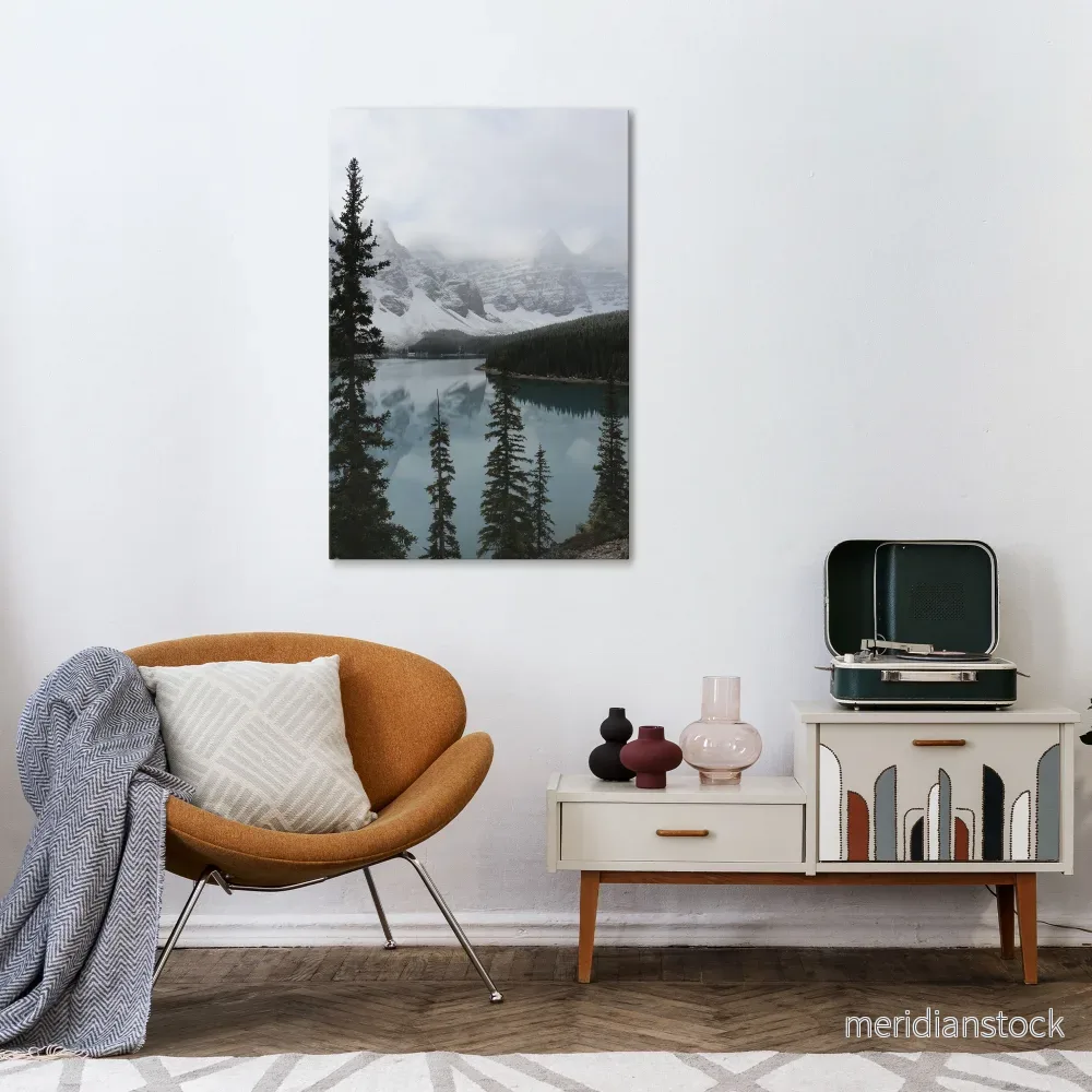 MISTY FOREST BOUNDARIES Vertical Canvas Print - Bild 2