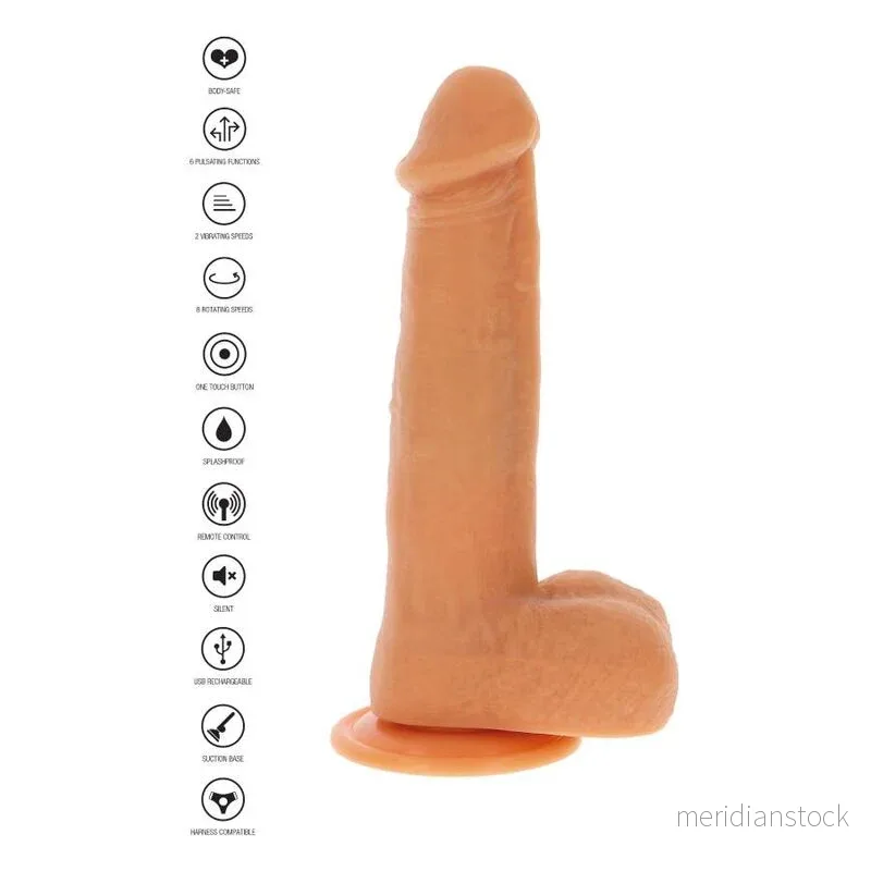 GET REAL - ROTATING BEADS VIBRATING DILDO SKIN - Bild 3