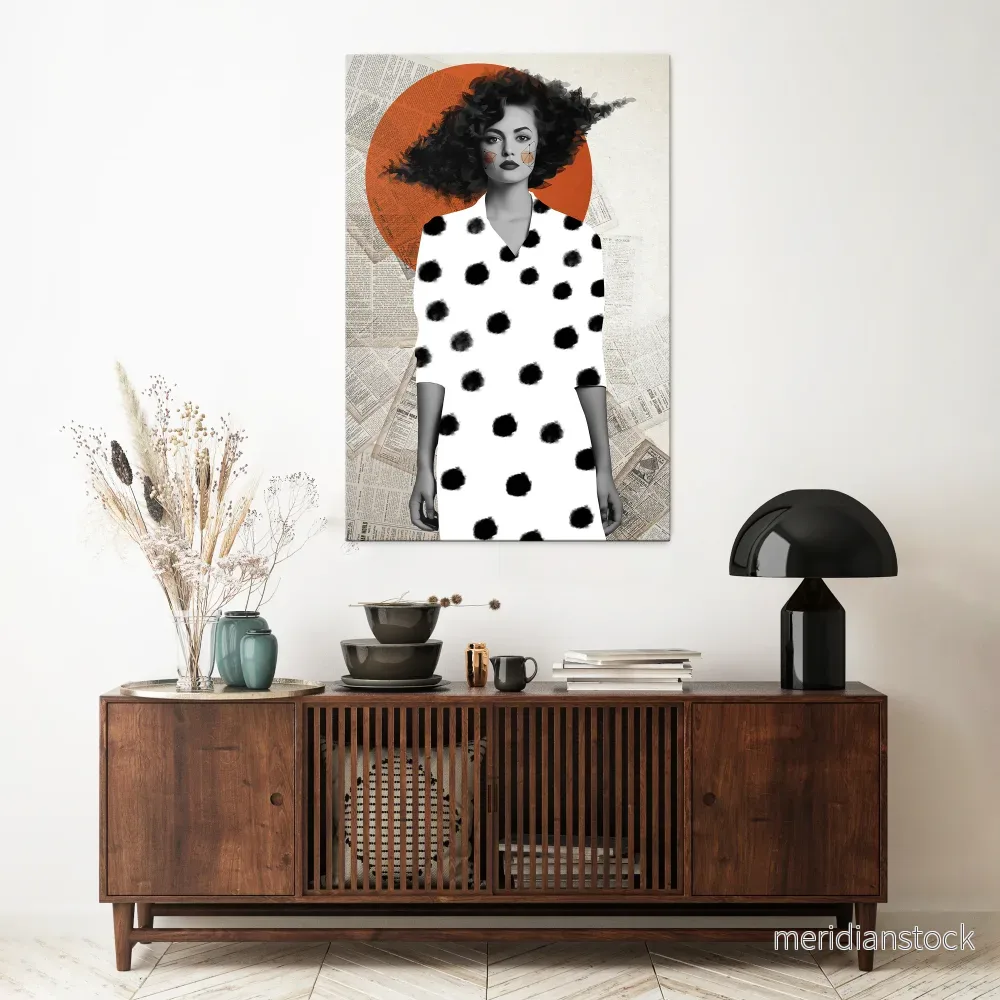 CLASSIC COOL DOTS Vertical Canvas Print CLASSIC COOL DOTS Vertical Canvas Print