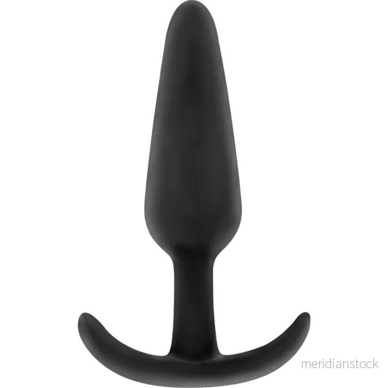 BLACK&SILVER - HANSEL SILICONE ANAL PLUG WITH SMALL HANDLE - Bild 2
