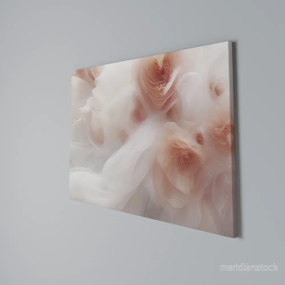 TENDER BLOSSOM VEIL Horizontal Canvas Print - Bild 3