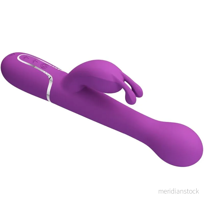 PRETTY LOVE - DEJON 3 IN 1 MULTIFUNCTION RABBIT VIBRATOR PURPLE - Bild 3