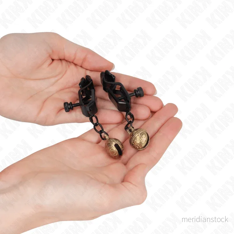 KINK - BELL JAW STYLE NIPPLE CLAMPS BLACK 7 CM - Bild 2