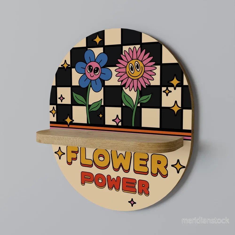FLOWER POWER Dekorationshylla