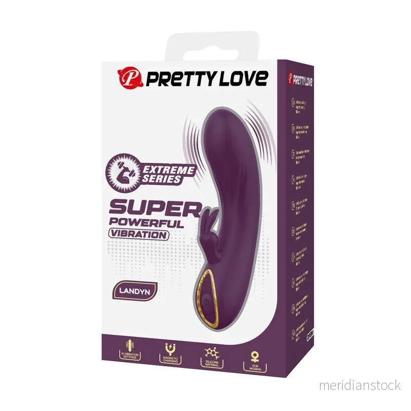 PRETTY LOVE - LANDYN RECHARGEABLE RABBIT VIBRATOR 10 FUNCTIONS PURPLE - Bild 3