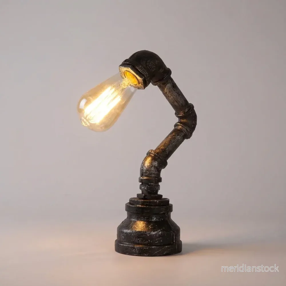 Industrinspirerad bordslampa - Streamori - Bild 2