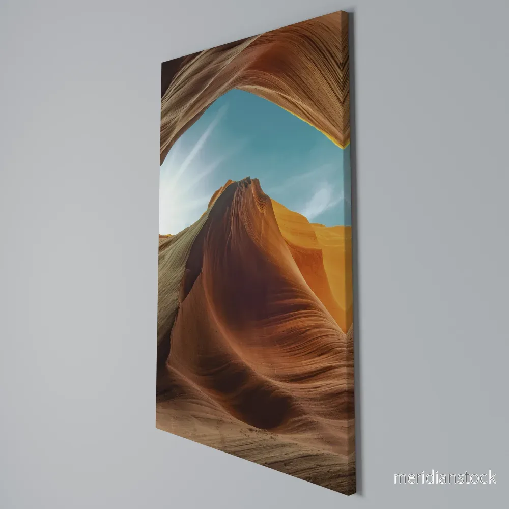 THE CANYON'S WHISPER Vertical Canvas Print - Bild 3