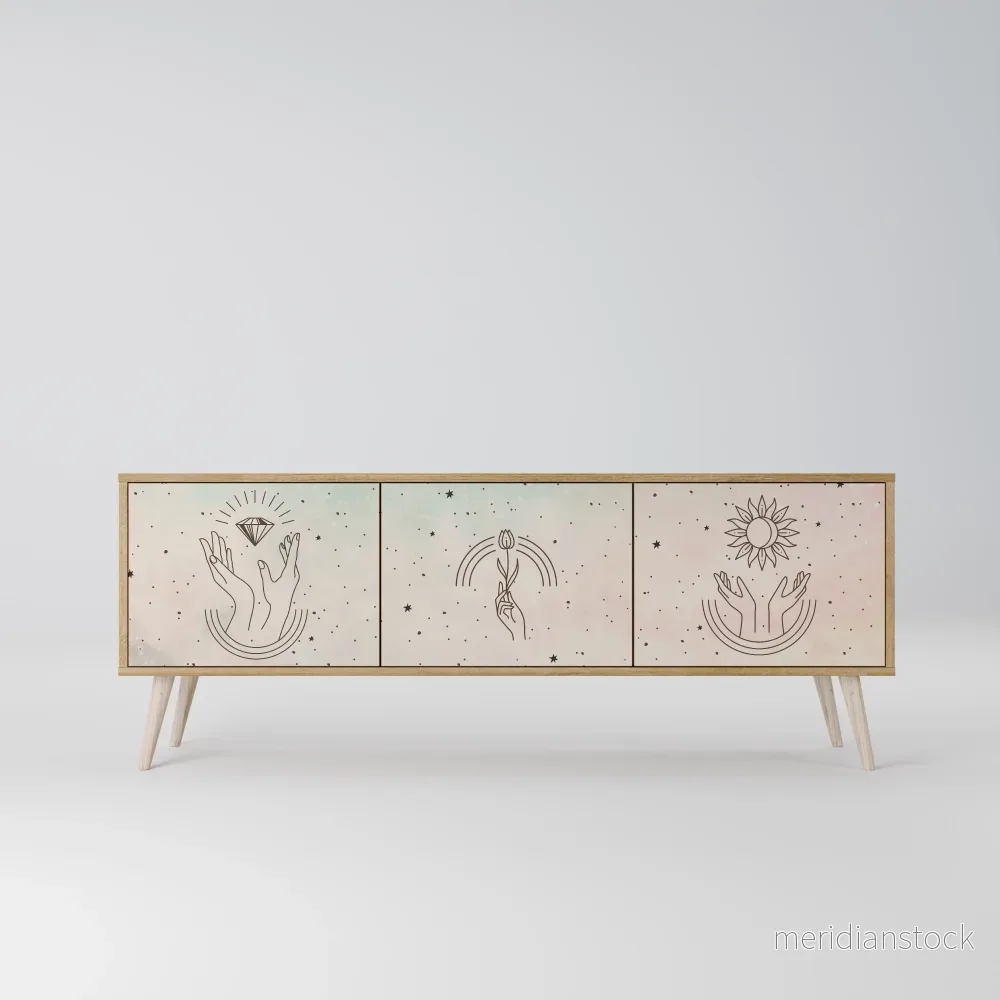 DELICATE BEAUTY TV-bänk med 3 dörrar - Bild 2