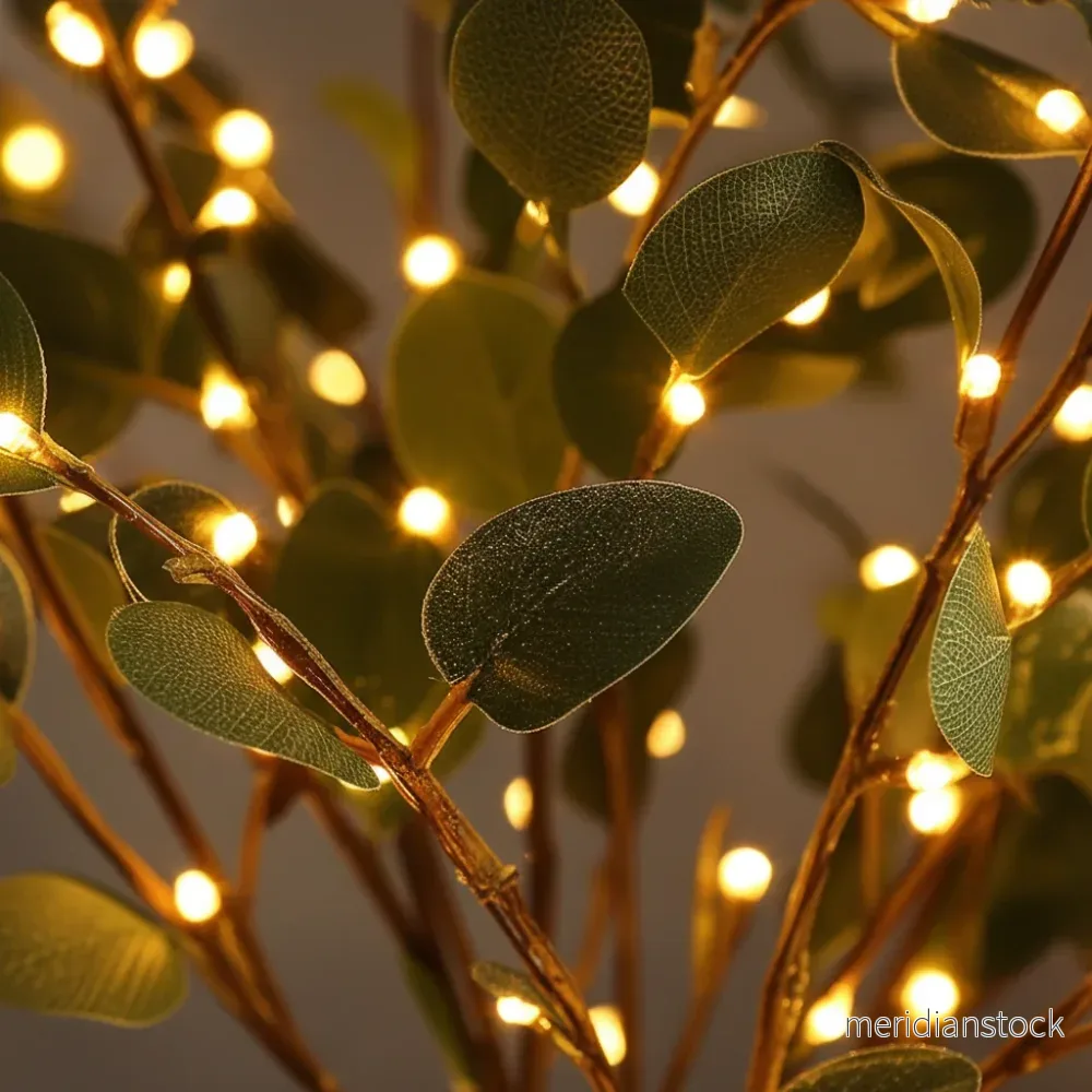 Konstgjord olivkvist med LED - GlowTwiggle - Bild 3
