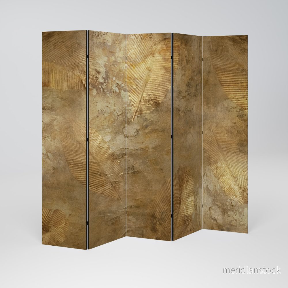 GILDED LEAF CASCADE Dekorativ rumsavdelare – 5 paneler GILDED LEAF CASCADE Dekorativ rumsavdelare – 5 paneler
