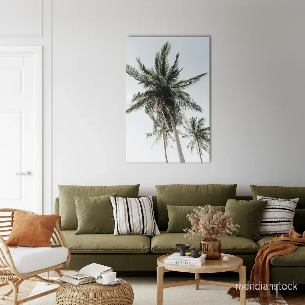 PALM PARADISE SIGHT Vertical Canvas Print PALM PARADISE SIGHT Vertical Canvas Print