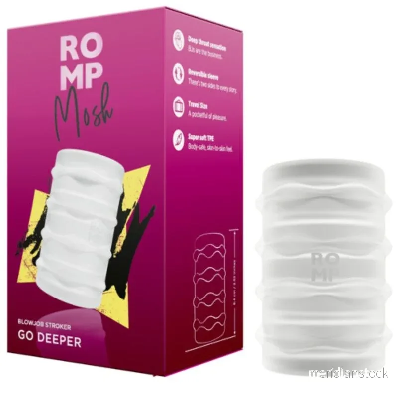 ROMP - MOSH TRANSPARENT MALE MASTURBATOR WITH 6 CM REVERSBLE SHEATH - Bild 3