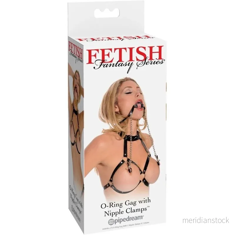 FETISH FANTASY SERIES - GAG WITH NIPPLE CLAMPS