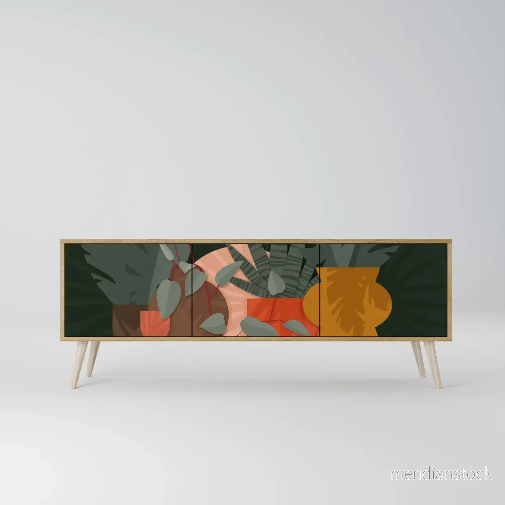 TROPICAL COMPOSITION TV-bänk med 3 dörrar - Bild 2