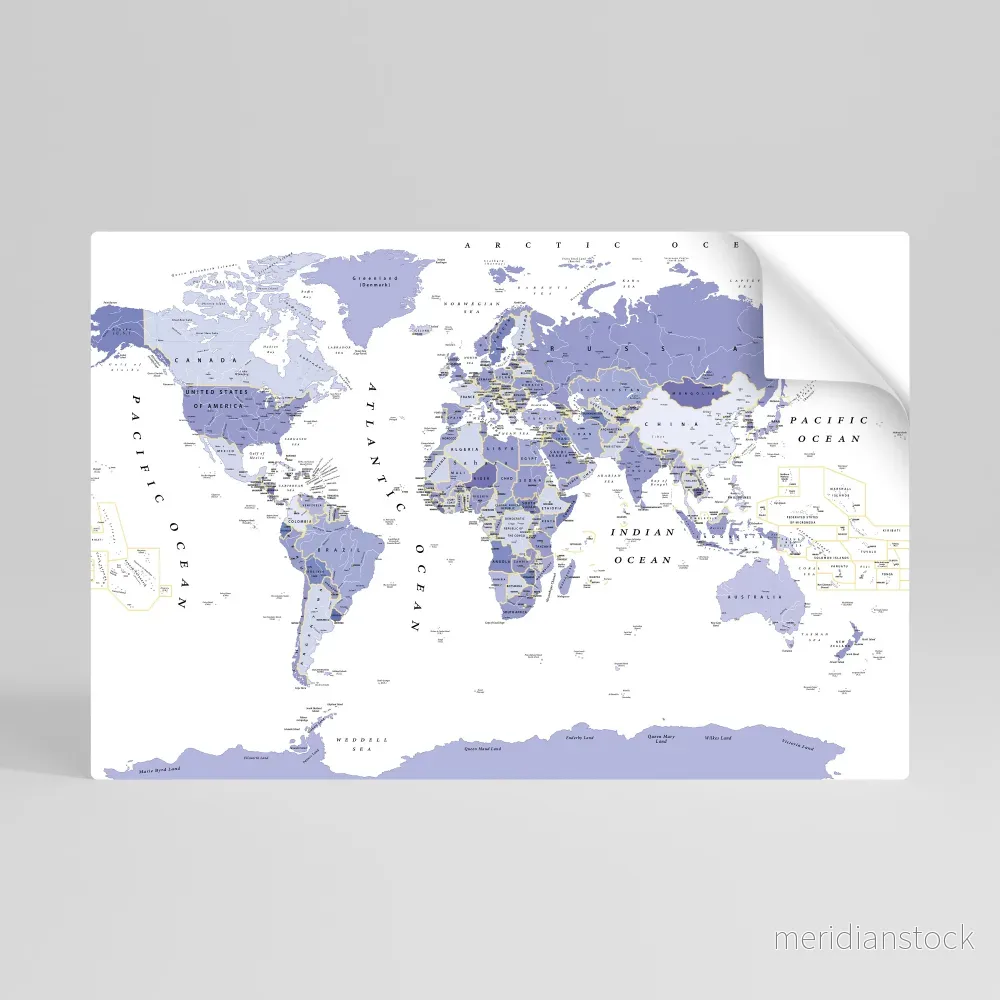 VIOLET WORLDVIEW Självhäftande Horisontell Poster - Bild 2