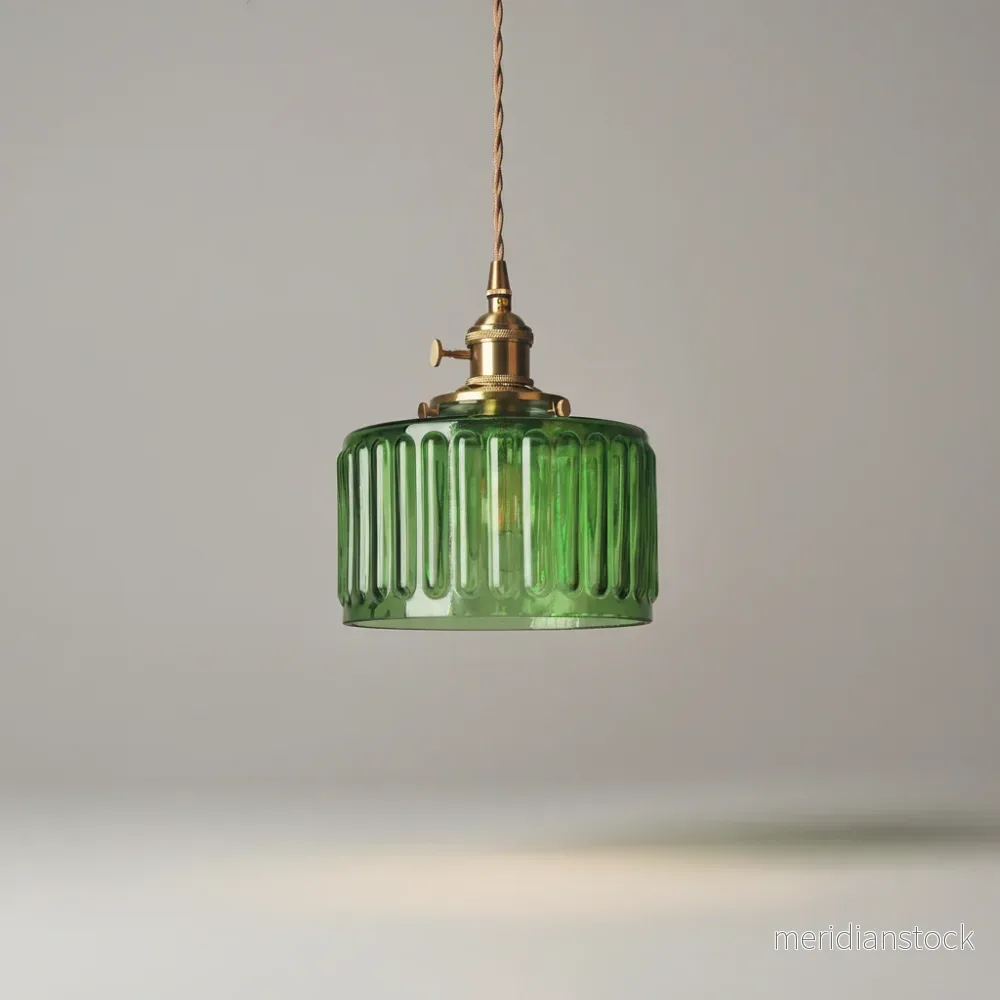 Vintage kristallpendellampa - Glassvibe - Bild 2
