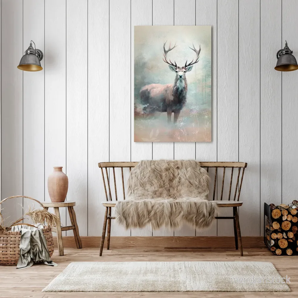 FOREST KING Vertical Canvas Print FOREST KING Vertical Canvas Print