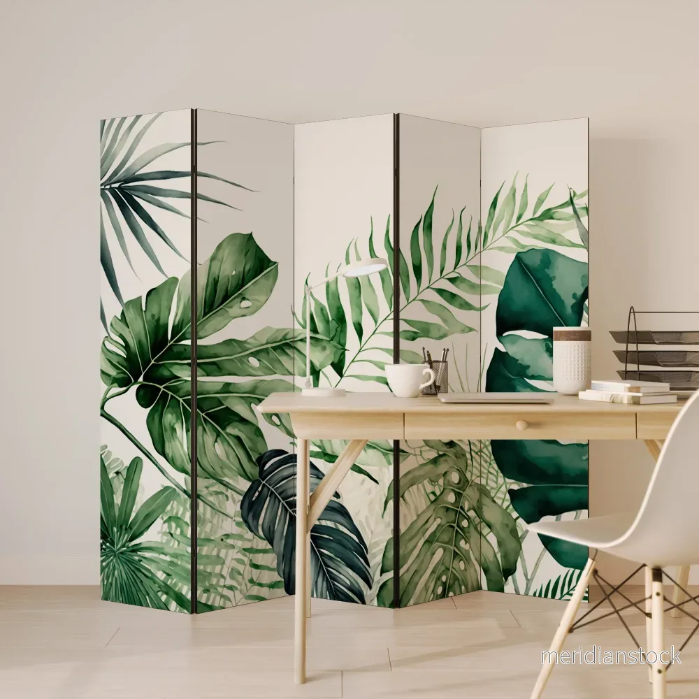 MONSTERA DREAM Dekorativ rumsavdelare – 5 paneler - Bild 3