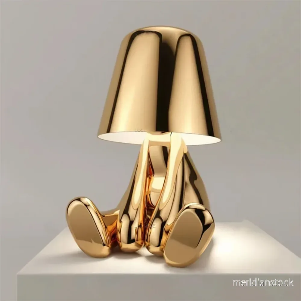 Modern bordslampa med metallfinish - AuraBuddy - Bild 2
