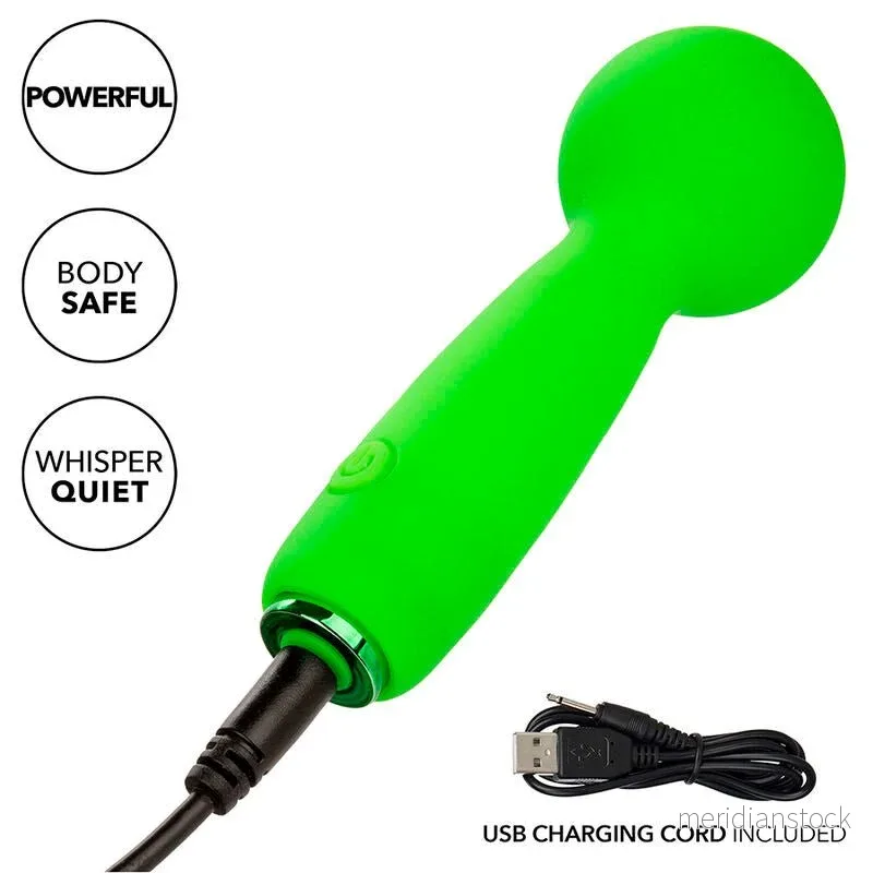 CALEXOTICS - NEON VIBES THE BUBBLY VIBE MINI MASSAGER 10 VIBRATIONS GREEN - Bild 3